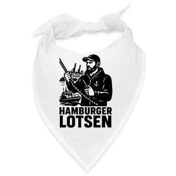 Hamburger Lotsen Hafen - Bandana - Weiß - Vorne