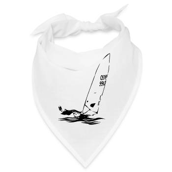 ILCA Laser Segeljolle Segelboot Regatta Segelsport - Bandana - Weiß - Vorne