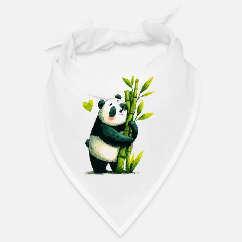 Panda Cuddle with Bamboo Bandana