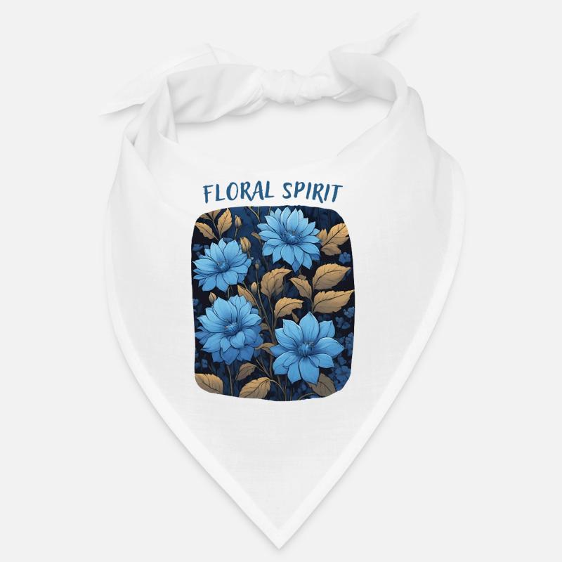 Fleurs Bleues Bandana