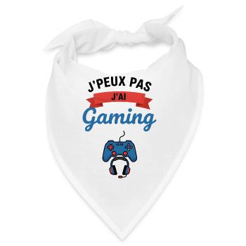 Ich kann nicht. Ich habe Gaming. - Bandana - Weiß - Vorne