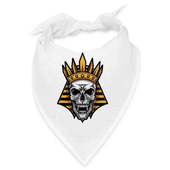 Pharao Totenkopf - Bandana - Weiß - Vorne