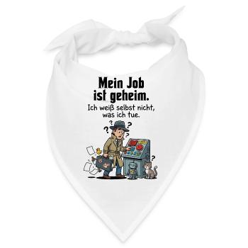 Geheimauftrag im Büroalltag - Bandana - Weiß - Vorne