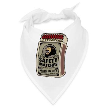 Lion Safety Matches Vintage-Schachtel - Bandana - Weiß - Vorne