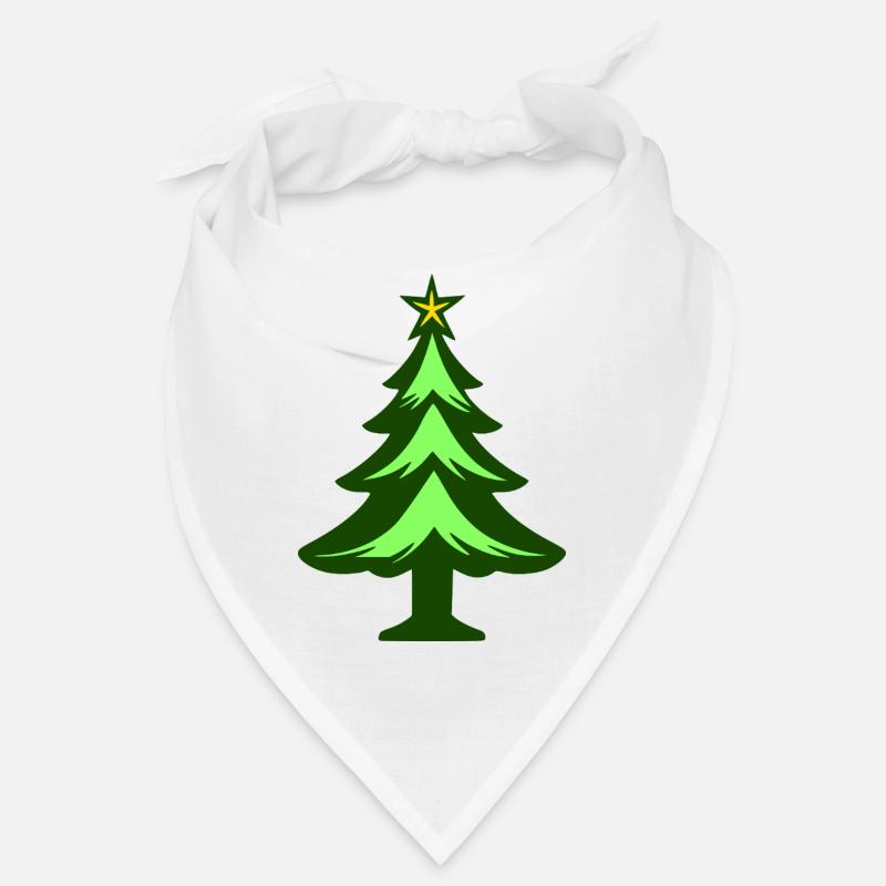 Simple Christmas Tree Graphic Bandana
