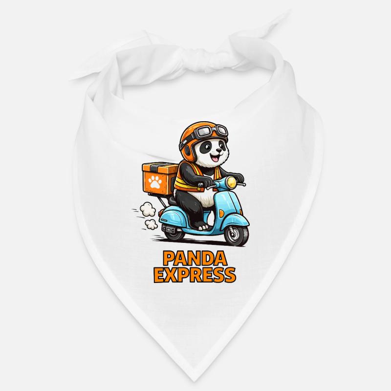 Scooter de livraison de panda Bandana