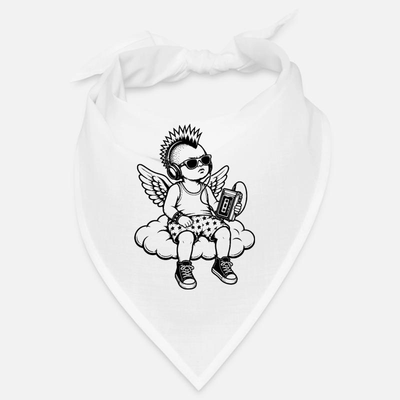 Punk Cherub avec Walkman sur le nuage Bandana