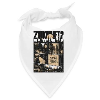Zukunft Dystopie Retro Design - Bandana - Weiß - Vorne