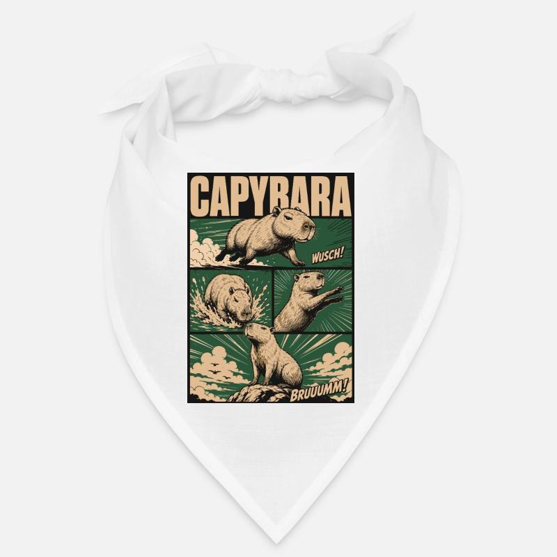 Chilliges Capybara Comic Bandana