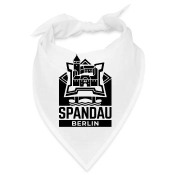 Berlin Spandau Zitadelle Silhouette Wahrzeichen - Bandana - Weiß - Vorne