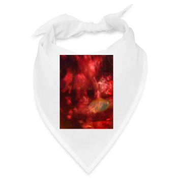 Rotlichtrauschendes Neon - Bandana - Weiß - Vorne