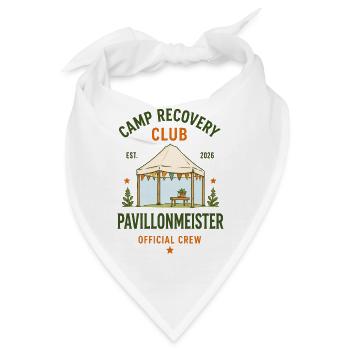 Pavillonmeister – Camp Recovery Club Crew - Bandana - Weiß - Vorne