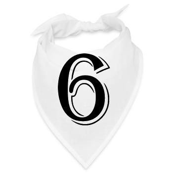 6 - Bandana - Weiß - Vorne
