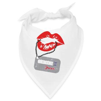 Sternzeichen Zwilling - Bandana - Weiß - Vorne