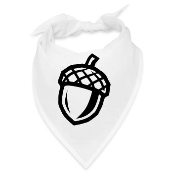 Eichel Symbol - Bandana - Weiß - Vorne