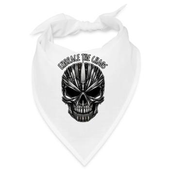 Klingen Schädel Chaos Umarmung - Bandana - Weiß - Vorne