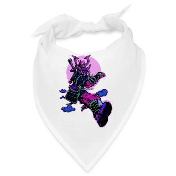 Samurai-Läufer - Bandana - Weiß - Vorne