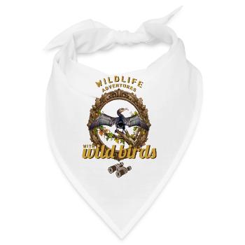 Wildvögel Abenteuer Rahmen mit Kormoran Fotograf - Bandana - Weiß - Vorne