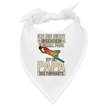 Fußball Papa Des Torwarts - Bandana - Weiß - Vorne