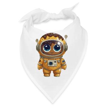 Donut-Astronaut Abenteuerkunst - Bandana - Weiß - Vorne
