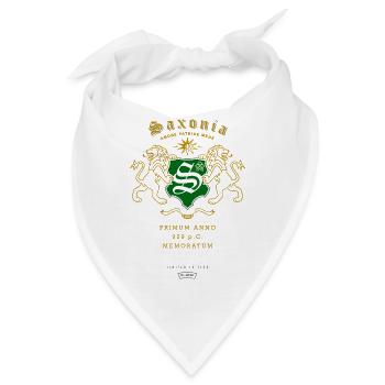 Saxonia Wappen Löwen-Emblem - Bandana - Weiß - Vorne