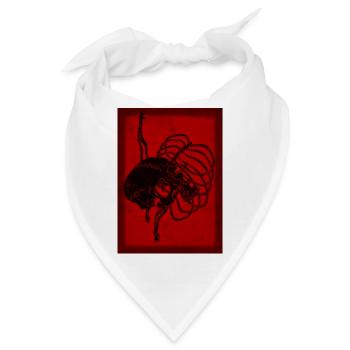 Schädelknochen - Bandana - Weiß - Vorne