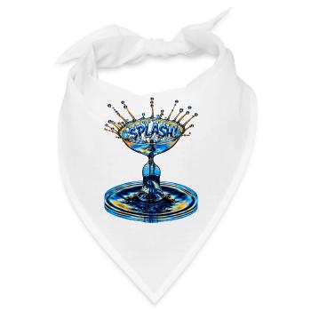 "Splash" - Bandana - Weiß - Vorne