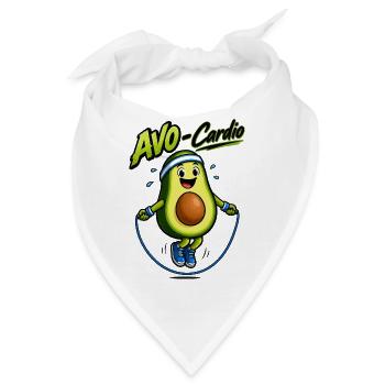 Avocado Cardio Jumping - Bandana - Weiß - Vorne