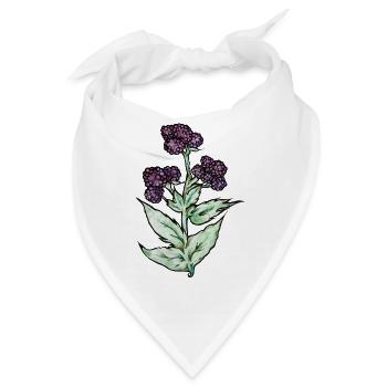 Purple Bloom Botanicals - Bandana - Weiß - Vorne