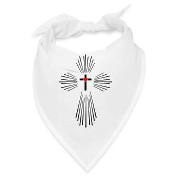 Heiliger Geist Kreuz - Bandana - Weiß - Vorne