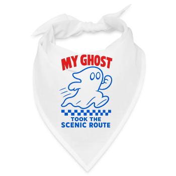 My Ghost Took the Scenic Route – Geist - Bandana - Weiß - Vorne