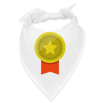Medaille - Bandana - Weiß - Vorne