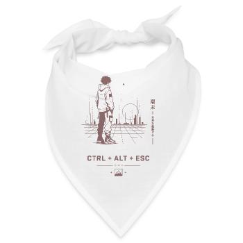 Ctrl Alt Esc: Retro City Walk - Bandana - Weiß - Vorne