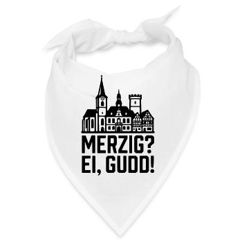 Merzig Ei Gudd - Bandana - Weiß - Vorne