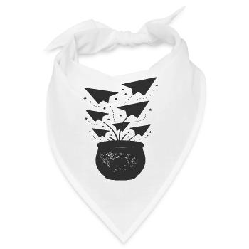 Papierflieger aus Topf - Bandana - Weiß - Vorne