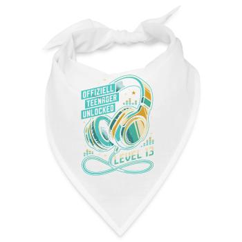 Level 13 Kopfhörer Offizieller Teenager - Bandana - Weiß - Vorne