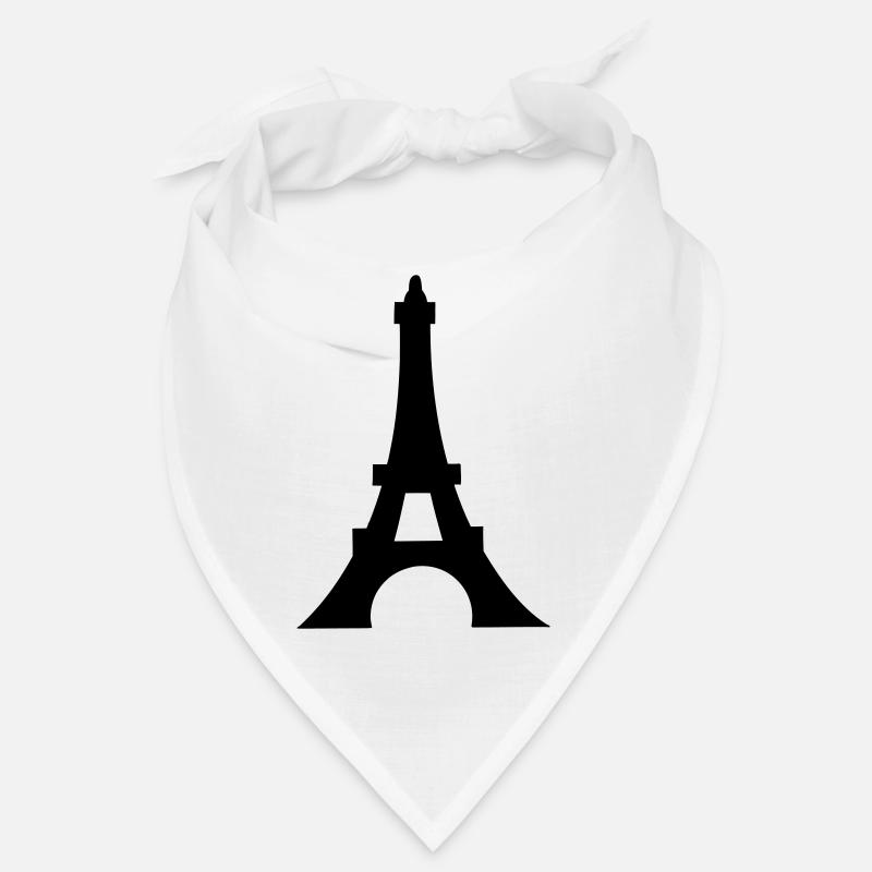 eifelturm - Bandana - Weiß