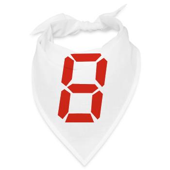 8 - Bandana - Weiß - Vorne
