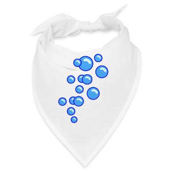 Blasen / bubbles (3c) - Bandana - Weiß - Vorne
