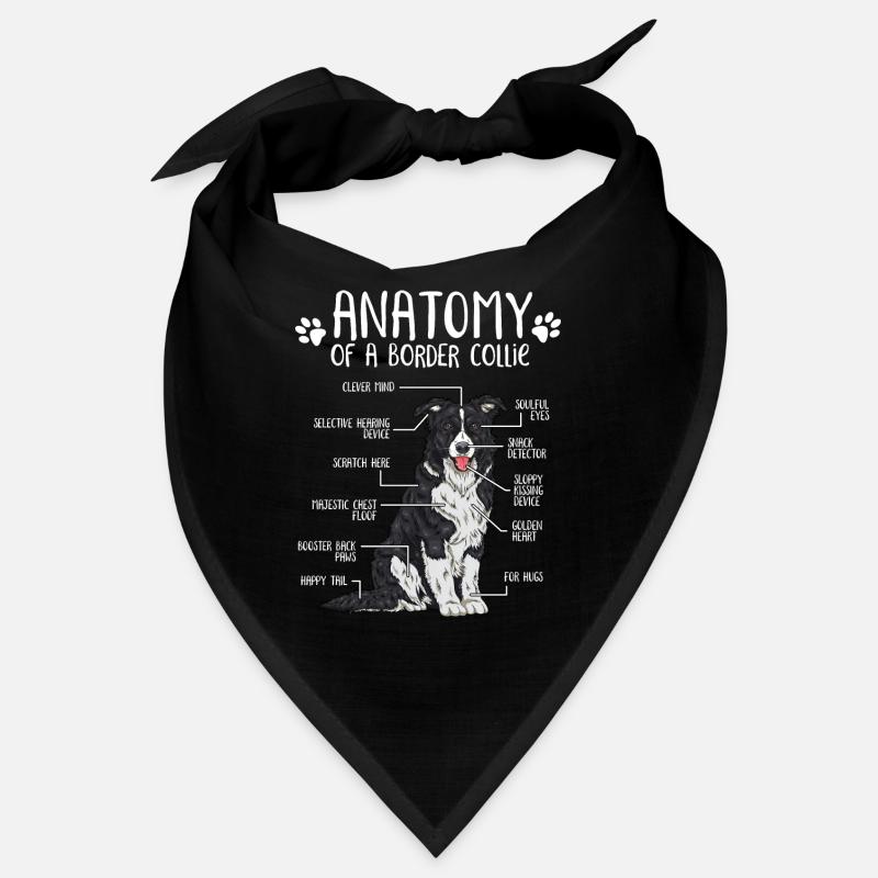 Anatomie Border Collie Hundehalter Geschenk Bandana