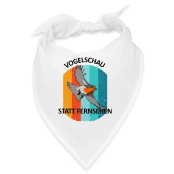 Vogelbeobachtung Vögel Beobachten Birding Vogel - Bandana - Weiß - Vorne