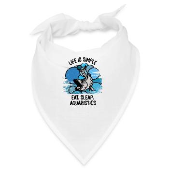 Aquarium Aquarianer Fische Zierfische Aquaristik - Bandana - Weiß - Vorne
