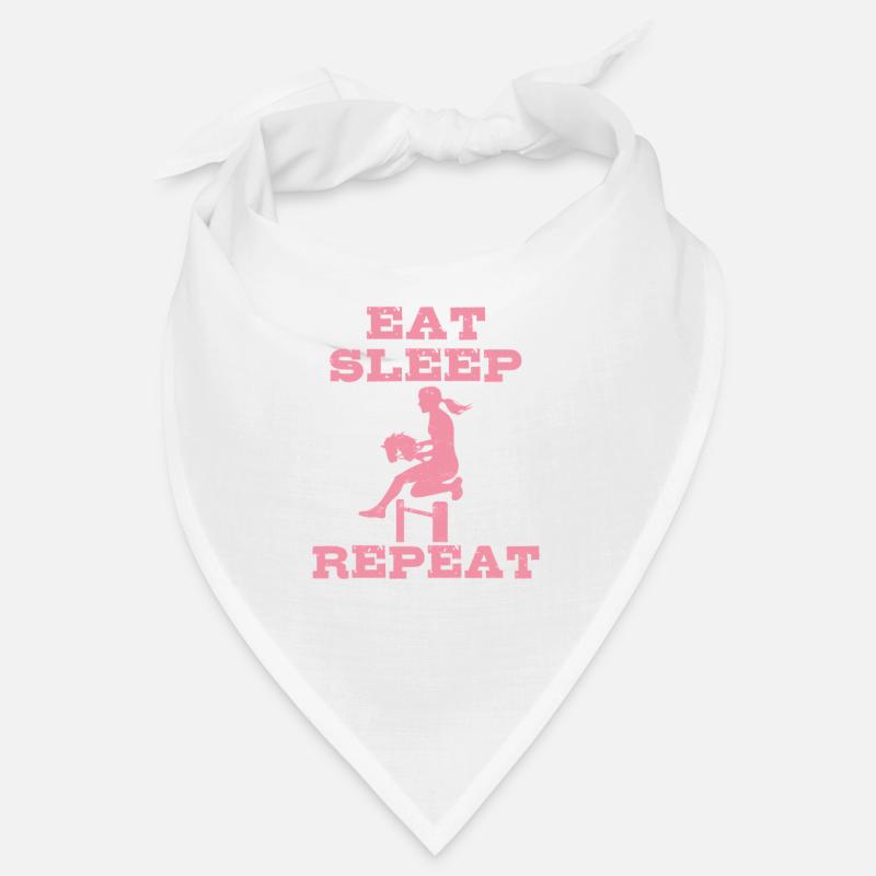 Manger, dormir, cheval de loisir, répéter - Cadeau Bandana