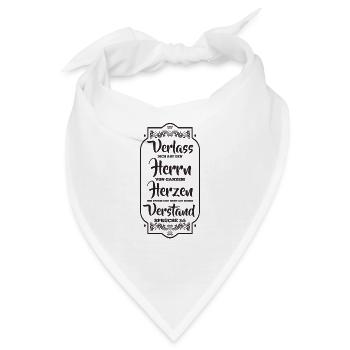 Bibelvers - Bandana - Weiß - Vorne