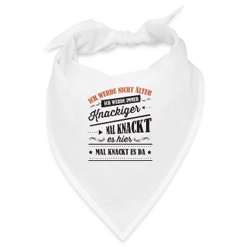 Älter werden - Bandana - Weiß - Vorne