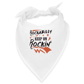 Rockabilly - Bandana - Weiß - Vorne