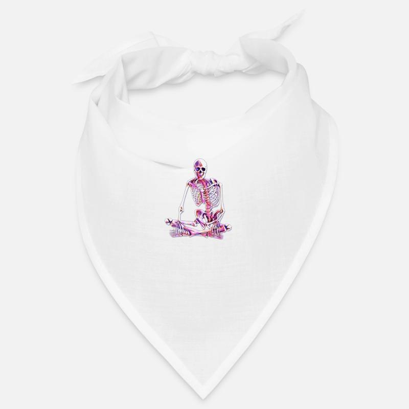 Skelett - Bandana - Weiß