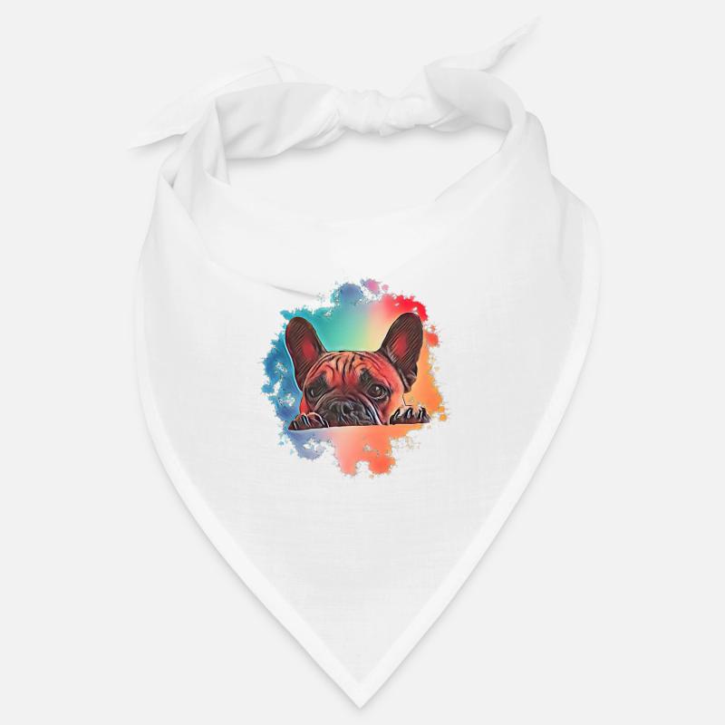 Bouledogue français - Bandana - blanc