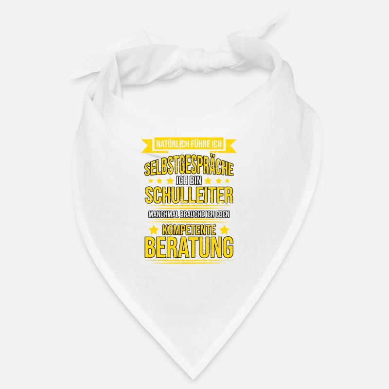 Lustiger Spruch Schulleiter Lehrer Schule Geschenk Bandana