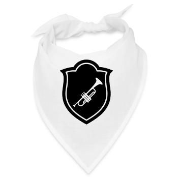 Trompete / Trompeter - Bandana - Weiß - Vorne